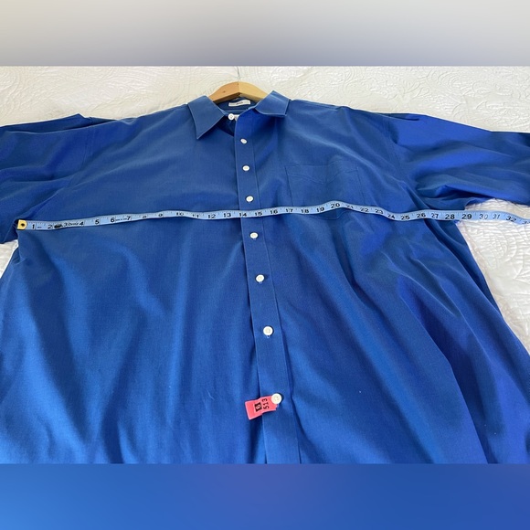 🌟3 for $25🌟 Joseph & Feiss Button Up Dress Shirt Classic Collar Blue Men’s - Picture 9 of 10